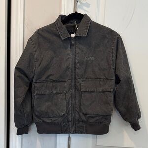 Zara Charcoal Boys  Zip-Up Jacket size 9-10 NWT